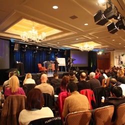 Praveen Narra speaking in Sun Valley