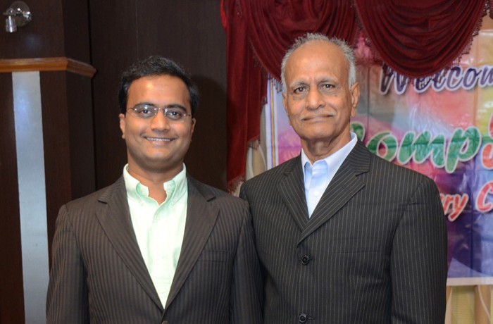 Praveen Narra with  Mr. P. Naidu