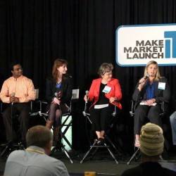Praveen Narra in an expert panel at Make Market Launch IT in San Diego