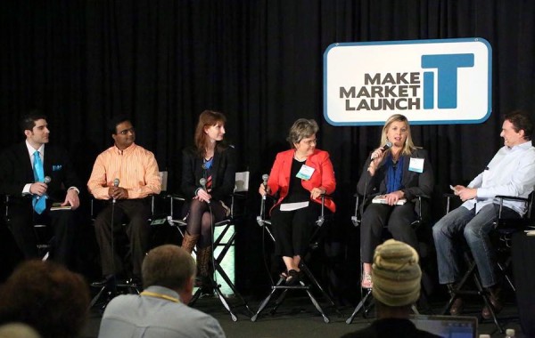 Praveen Narra in an expert panel at Make Market Launch IT in San Diego
