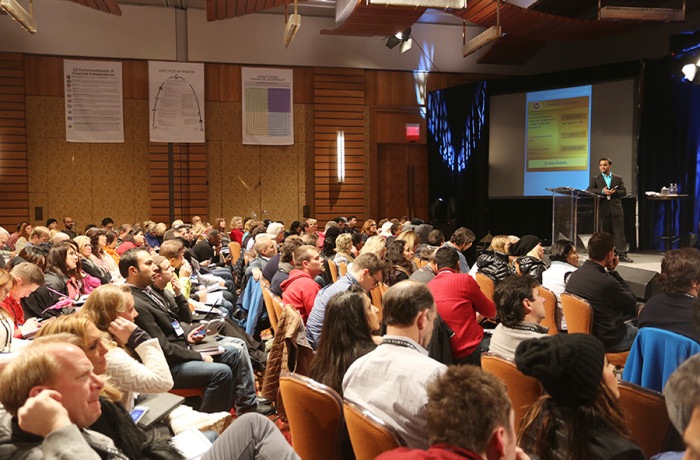 Praveen Narra speaking at a Financial Seminar in Whistler